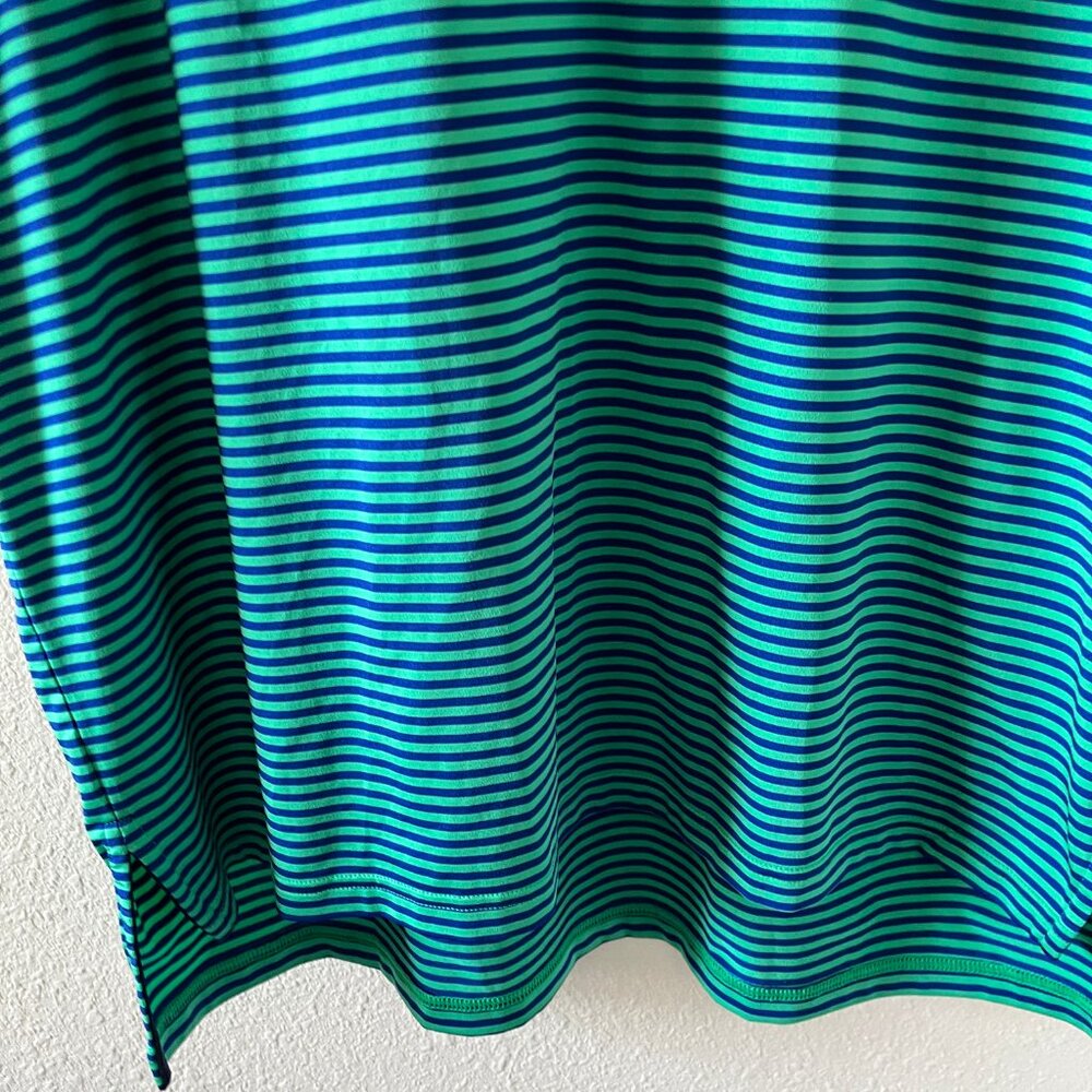 Ralph Lauren X RLX Green Striped Polo Shirt Size L Style 0200011844 - Picture 2 of 10